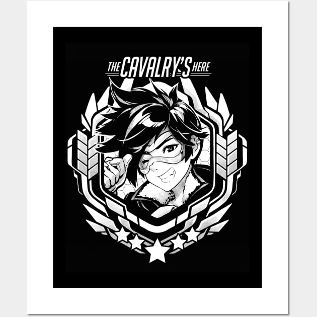 Tracer "The Cavalry's Here!" Wall Art by RobotCatArt